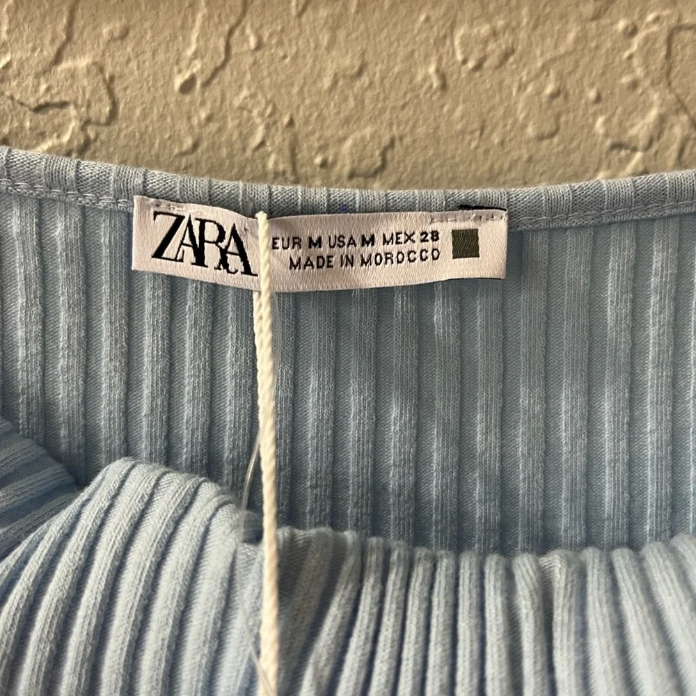 NWT Zara Halter Dress light blue M - Picture 13 of 13